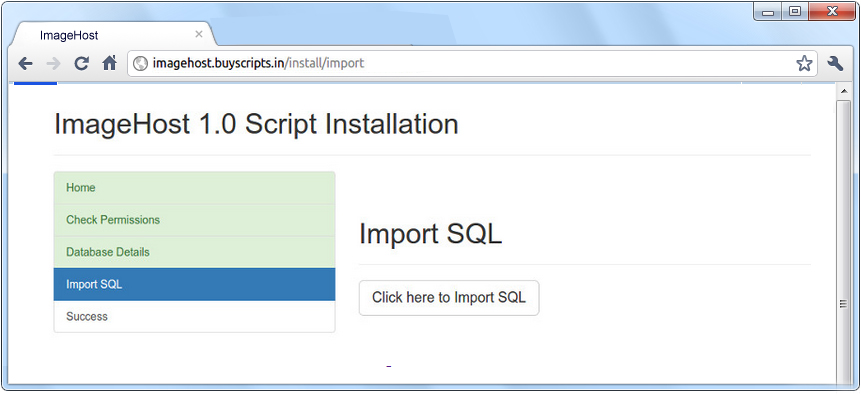 Import SQL