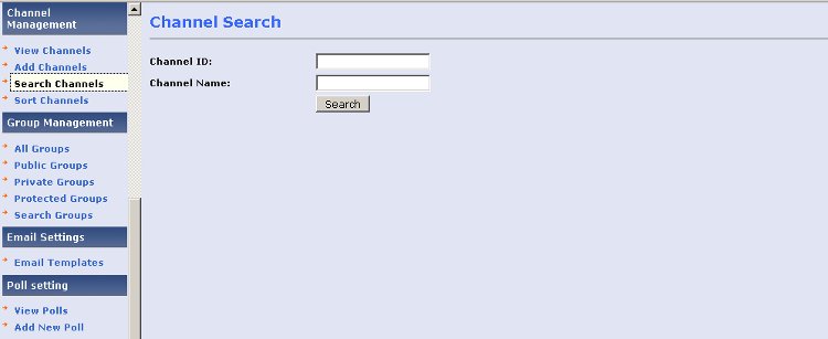 Search Channels