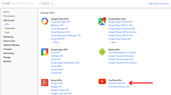 Youtube data API