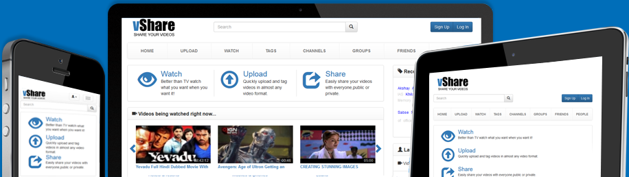 vShare youtube clone script